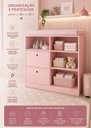 Ver imagem 3 de Cômoda para Bebê com Trocador e Organização Quarto Infantil Rosa