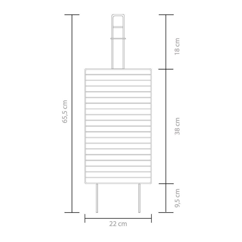 Grelha 23x50cm para Pão de Alho Gr0085 Grilazer - 6