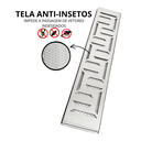 Ver imagem 3 de Ralo Linear 10x50 Inox 304 Quintal Borda Piscina Modelo Oriente com Tela Anti Insetos