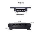 Ver imagem 2 de Kit 2 Luminária Led Pontual Linear 10w 3000k para Trilho Preto Bivolt