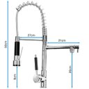 Ver mais imagens de Torneira Gourmet Bancada Pia Cozinha Misturador Spray Flexível 50cm Lorben