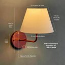 Ver imagem 2 de Arandela Luminária de Parede Curvada Decoração Iluminação Casa Quarto Sala Banheiro Escritório