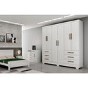 Ver imagem 4 de Guarda Roupa 6 Portas e 6 Gavetas C- Pés Encant-berlim Cumaru - Novo Horizonte