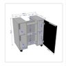 Gabinete para Banheiro Pequin Bechara 2075554 Banheiro Branco/ripado - Ofertamo - 5