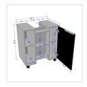 Ver imagem 5 de Gabinete para Banheiro Pequin Bechara 2075554 Banheiro Branco/ripado - Ofertamo