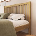 Ver imagem 5 de Cama de Casal Madeira Maciça com Lastro Lucy Marrom/Oak