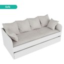 Ver imagem 4 de Bicama Sofá Solteiro Cm8032 Tecnomobili Branco