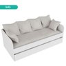 Bicama Sofá Solteiro Cm8032 Tecnomobili Branco - 4