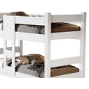 Ver imagem 4 de Beliche Solteiro Reforçada com Colchão que Vira Duas Camas Branco Letícia