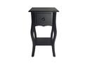 Ver imagem 1 de Mesa de Cabeceira 1 Gaveta Preto -Florence