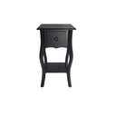 Ver imagem 1 de Mesa de Cabeceira 1 Gaveta Preto -Florence
