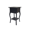 Ver imagem 2 de Mesa de Cabeceira 1 Gaveta Preto -Florence