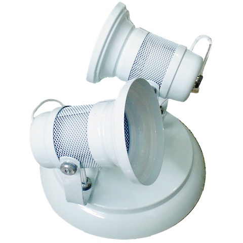 Spot Telinha Branco Luxo Foco Direcionavel para 2 Lâmpadas