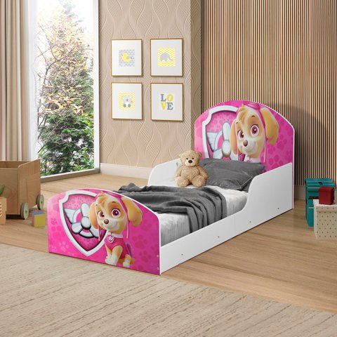 Cama Adesivada Infantil 100%mdf Personagens com Colchão Incluso -sky