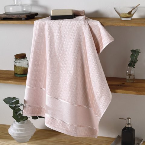 TOALHA BANHO DOHLER VELOUR PARA BORDAR BELLA 70 CM X 140 CM:Rosa