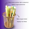 Porta Lápis e Caneta para Home Office Brilhante Rose Gold - 5