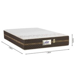 Cama Box Casal Colchão Molas Flora Gazin + Box Sintético 52x138x188 Marrom - 7