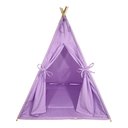 Ver imagem 3 de Cabana Pet Camping Cachorro Gato - Algodão Liso - 70x70x84cm - Lilás Claro