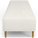 Ver imagem 6 de Kit 02 Puffs Decorativo Sala de Estar Bali W01 Pés Palito 210x60cm Linho Champagne - Lyam Decor