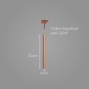 Ver imagem 2 de Pendente Tubo Cilindro Cobre New Alumínio 50 cm p/ LED MR11 ST642