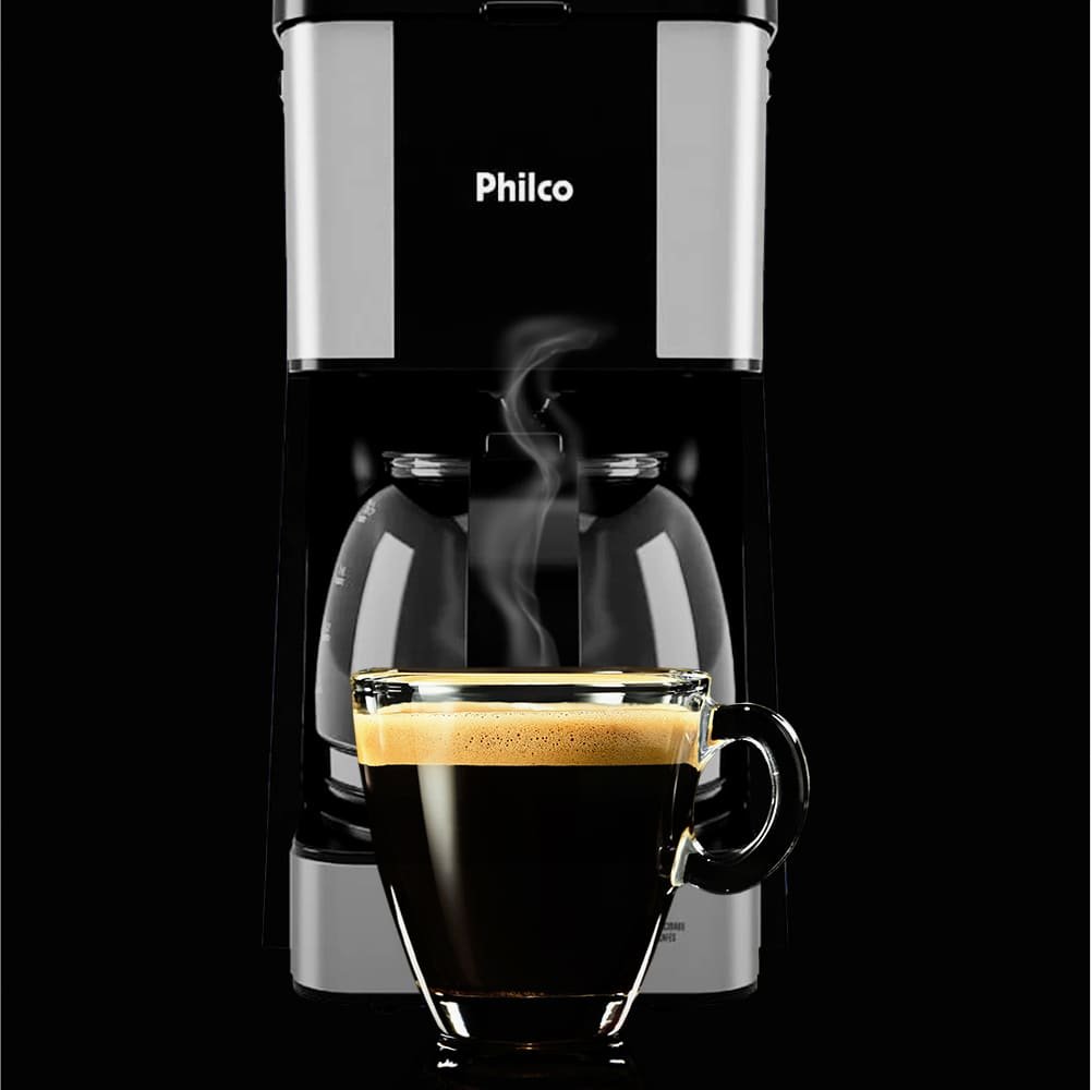 Cafeteira Philco Pcf20a Jarra de Vidro 720ml 20 Cafes 650w-preto - 220v - 2