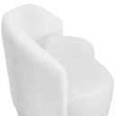 Ver imagem 6 de Namoradeira Decorativa Beatriz Orgânica Couro Branco
