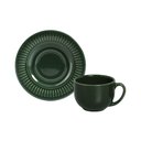 Ver imagem 1 de Xícara de Chá em Cerâmica Porto Brasil Daisy Botânico Verde com Pires 161ml