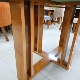 Sala de Jantar 180x90 6 Cadeiras Gabi Bom Pastor - 3