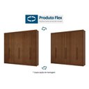 Ver imagem 3 de Guarda Roupa Casal 6 Portas 2 Ripados e 8 Gavetas Grécia Cacau - Conquista