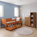 Ver imagem 1 de Quarto Infantil Luna Plus Nature com Cômoda Versátil Savana e Visual Aconchegante