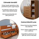Ver imagem 2 de Quarto Infantil Luna Plus Nature com Cômoda Versátil Savana e Visual Aconchegante