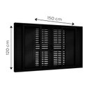 Ver imagem 2 de Janela de Alumínio Veneziana Flex com Grade 4 Folhas Móveis e 2 Fixas -120x150cm Lucasa Eccellente P