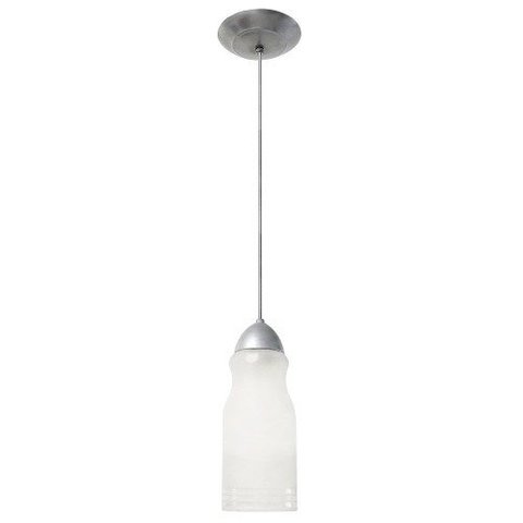 Kit 3 Pendente Bailarina Poptem 1 Lampada vidro jateado luminária lustre 25cm sala