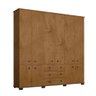 Guarda Roupa Grande 10 Portas 3 Gavetas Freijó B22010-97 Araplac - 2