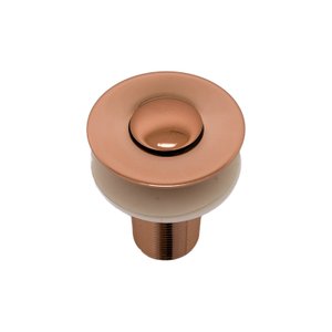 Válvula Pia Lavatório Ralo Click Pequeno Rose Gold Brilhante 7/8 Metal