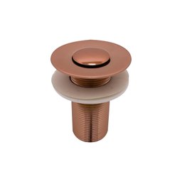 Válvula Pia Lavatório Ralo Click Pequeno Rose Gold Brilhante 7/8 Metal - 5