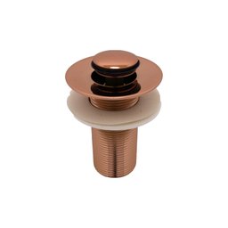 Válvula Pia Lavatório Ralo Click Pequeno Rose Gold Brilhante 7/8 Metal - 3