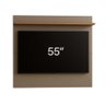 Painel para Tv até 55 Polegadas Versátil 100% Mdf 1 Prateleira Simples Nature/griss - 3