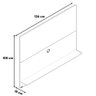 Painel para Tv até 55 Polegadas Versátil 100% Mdf 1 Prateleira Simples Nature/griss - 4
