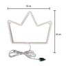 Luminária de Parede Coroa Led Neon 25cm 3D Gold Print 110V-220V - 3
