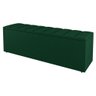 Kit Cabeceira E Baú Cama Box Queen 160Cm Suede Verde - 4
