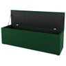 Kit Cabeceira E Baú Cama Box Queen 160Cm Suede Verde - 7