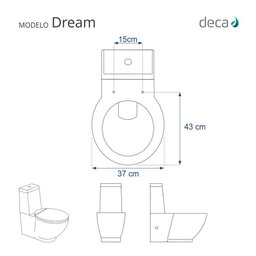 Assento Sanitário com Fechamento Lento Dream Branco para Vaso Deca - 3