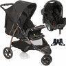 Carrinho de Bebe com Bebe Conforto Galzerano Cross Preto Cobre - 1