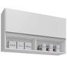 Armário Aéreo para Cozinha 100cm Luna M05 Branco - Inoviza - 1