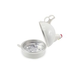 Recipiente Para Cozinhar Ovos no Microondas Panela Formato de Galinha Cozinha Fácil e Rápido - 5