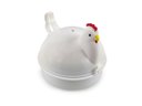 Ver imagem 3 de Recipiente Para Cozinhar Ovos no Microondas Panela Formato de Galinha Cozinha Fácil e Rápido