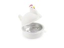 Ver imagem 4 de Recipiente Para Cozinhar Ovos no Microondas Panela Formato de Galinha Cozinha Fácil e Rápido