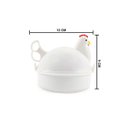 Ver imagem 2 de Recipiente Para Cozinhar Ovos no Microondas Panela Formato de Galinha Cozinha Fácil e Rápido