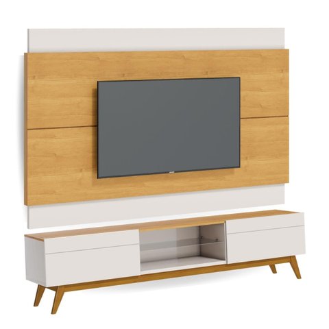 CONJUNTO: RACK CLASSIC 2G 1.8 com PAINEL CLASSIC 1.8 - NATURE/OFF